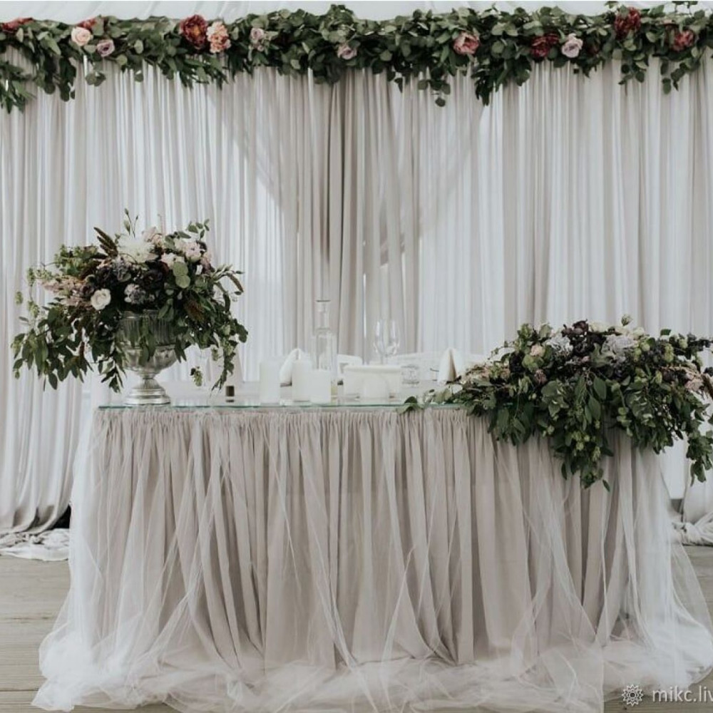 оформление зала на свадьбу в белом цвете