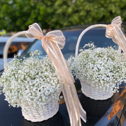 Корзина с гипсофилой "Белоснежка" Корзина с гипсофилой "Белоснежка"