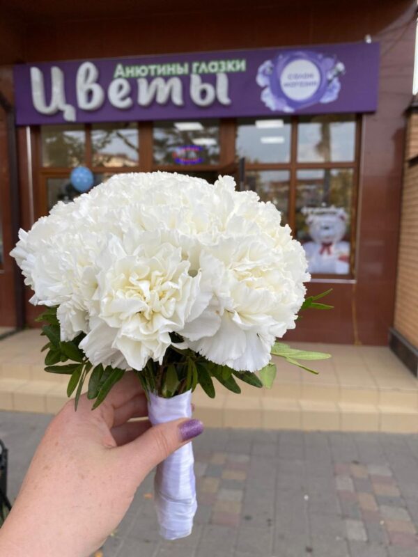 "Диантус белоснежный" Букет НЕВЕСТЫ