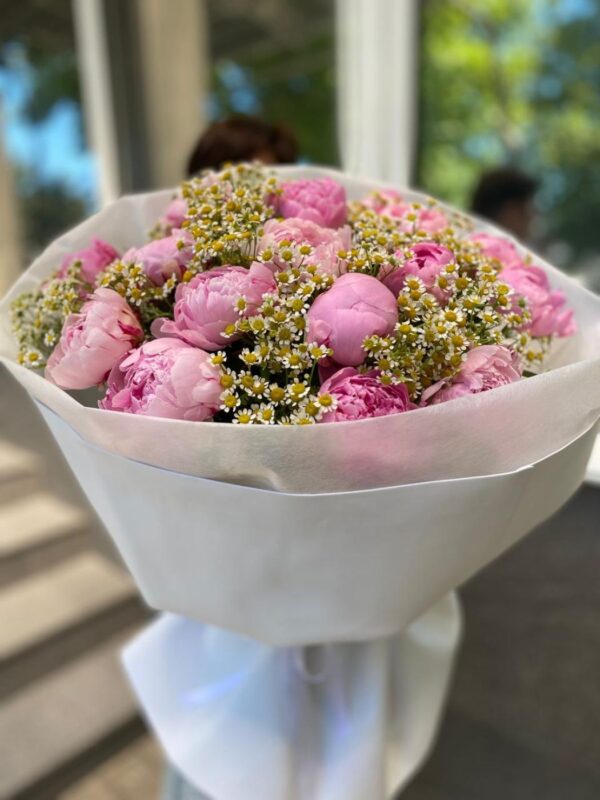 ПИОНЫ С Ромашкой