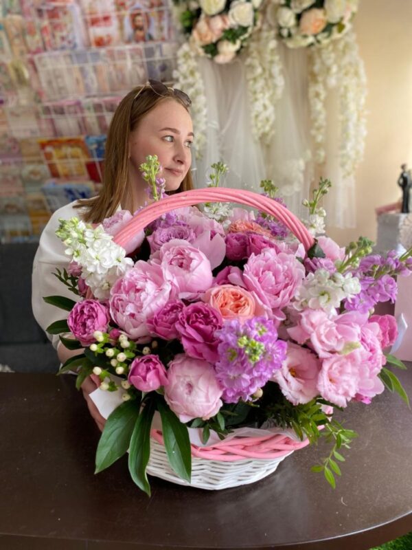 корзина "Розовый зефир"